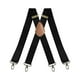 thumbnail image 4 of Tirantes para hombre perfecl 3,5 cm de ancho 4 ganchos X espalda negro, 4 of 8
