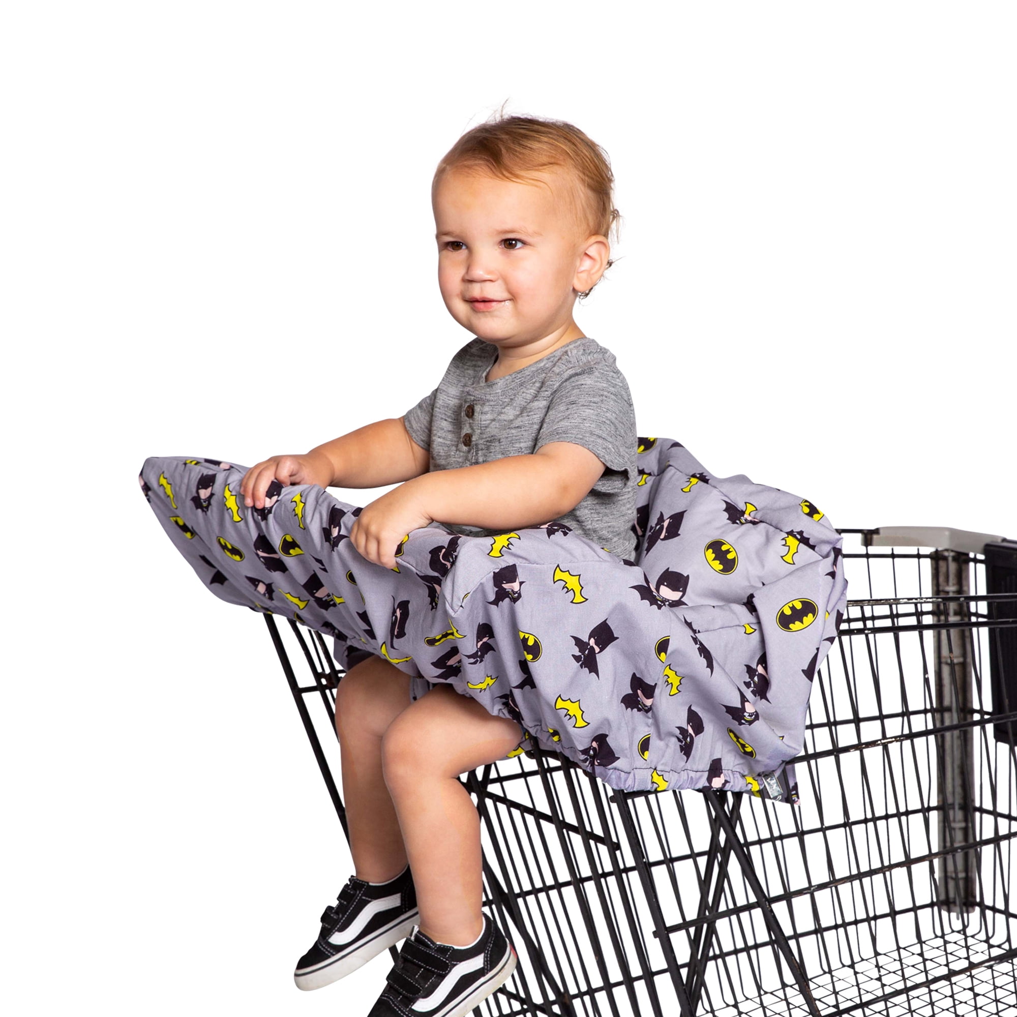 J.L. Childress Shopping Cart & High Chair Cover - For Grocery Carts & Restaurants - DC Comics Batman