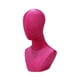 thumbnail image 3 of Cabeza de maniquí, busto, hombros, soporte para exhibición de pelucas, maniquí de salón, exhibición de joyas Rosa roja, 3 of 9
