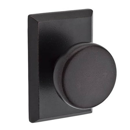 Baldwin Rustic Double Dummy Door Knob With Rustic Square Rose