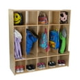 thumbnail image 2 of 5-Section Coat Locker with Bench & Cubby Storage for Kids, 2 of 6