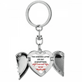 thumbnail image 1 of Llavero de alas de ángel en forma de corazón Halterofilia muscular Unbranded, 1 of 3