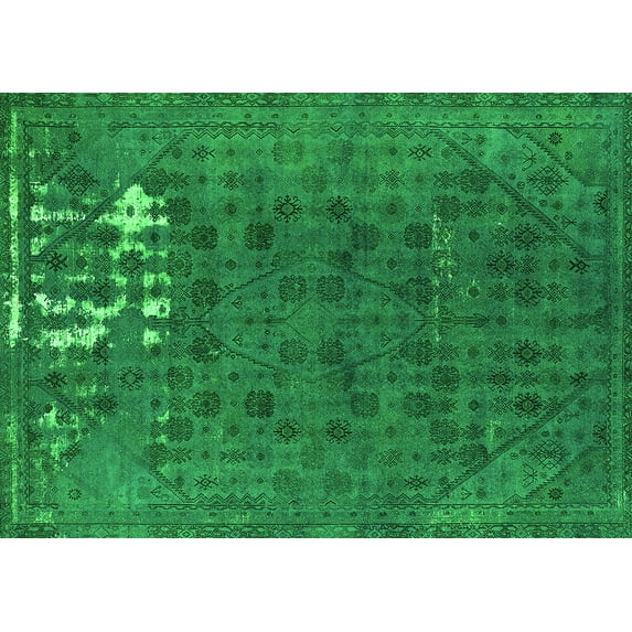 Ahgly Company Indoor Rectangle Persian Green Bohemian Area Rugs, 8' x 12'
