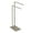 Silver, variant on Kingston Brass Edenscape Pedestal Dual Towel Rack