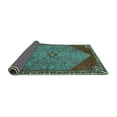 thumbnail image 2 of Ahgly Company Indoor Round Persian Turquoise Blue Traditional Area Rugs, 6' Round, 2 of 4