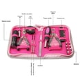 thumbnail image 4 of Kit Herramientas Reparación Hogar 23 Piezas, Juego Herramientas Mano Multifuncional Rosa para Hogar, Herramienta Reparación Portátil para Mujeres para Reparación Hogar Bricolaje, 4 of 5