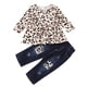 thumbnail image 1 of Ropa Para Bebés, Niños Y Niñas, Camiseta Con Estampado De Leopardo, Conjunto De Pantalones Vaqueros Odeerbi LM103-920, 1 of 9
