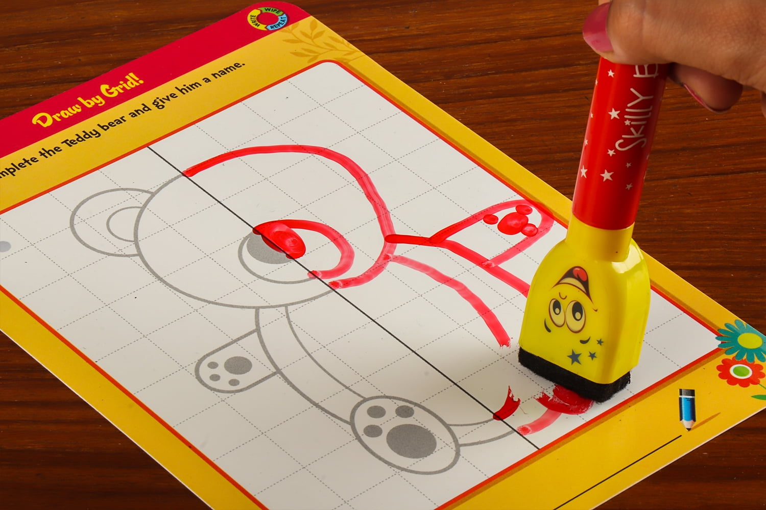Skillmatics Educational Game - Boredom Buster, Reusable Activity Mats with Dry-Erase Marker for Kids Ages 3-6