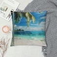 thumbnail image 2 of Autua Palm Tree Graphic Decorative Cushion Throw Pillow Cover for Home Couch Living Room Bed Sofa Summer Aesthetic Decor 1PC Printed on Both Sides 20x20in, 2 of 5