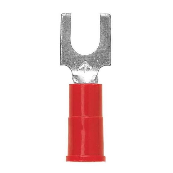 3m Fork Terminal,Lockng,#8 Stud,Red,PK25 LFV18-8Q