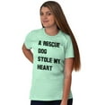 thumbnail image 2 of Rescue Dog Stole Heart Pet Adoption Women's Plus Size Graphic Tee Brisco Brands 3X, 2 of 4