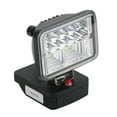 thumbnail image 1 of Luz de trabajo LED, 18V 11-15W Luz de trabajo recargable LED Luz de trabajo magnética portátil Luz de inundación Herramienta al aire libre Convertir para Metabo Batería de litio de 18V para acampar, 1 of 8