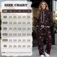 thumbnail image 7 of Xixirimido Lips Print Sweatsuits for Women Plus Size 2 Piece Outfit Long Sleeve Sweatshirt Wide Leg Sweatpants Fall Winter Fashion Lounge Set Tracksuit for Valentine's Day, Medium, 7 of 7