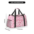 thumbnail image 3 of Disketp Pink bows Bolsa de Viaje Tipo Duffle, Bolso de Mano para Fin de Semana para Mujer, Bolsa de Gimnasio Ligera para Hombre, Esencial para Viajes, 3 of 7