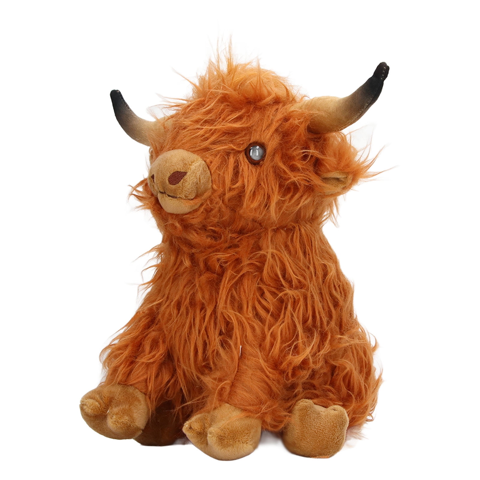Peluche Highland Cow 45 Cm – Vache Écossaise Ultra Douce – Peluche Géante Décoration Câlin – Cadeau Enfant Adulte – Coussin Confort