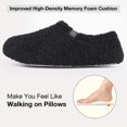 thumbnail image 4 of Women's Fuzzy Curly Fur Memory Foam Loafer Slippers with Polar Fleece Lining, 4 of 12