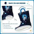 thumbnail image 5 of EUXTERPA Toddler Kids Light Up Rain Boots Boys Astronaut Waterproof Boots Little Kid Size 12, 5 of 6