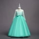 thumbnail image 5 of Vestido de niña grande, vestido de princesa de encaje de manga larga, vestido de niña de las flores, falda abullonada, 5 of 6