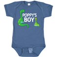 thumbnail image 3 of Inktastic Poppy's Boy Grandson Boys Baby Bodysuit, 3 of 5