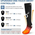 thumbnail image 3 of SNOW DEER Heated Socks for Men Women, App Control Rechargeable Electric Heating Warm Sock, 3 of 9