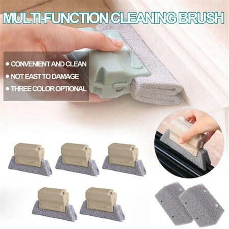 

TKing Fashion 5Pcs Window Frame Door Groove Cleaning Brush Kitchen Decontamination Brush