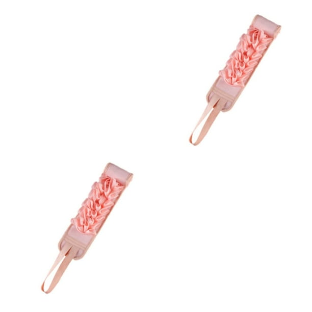 Moyic Flores de ducha respetuosas con el medio ambiente de fibra - Tela respetuosa con la piel Toallas de baño para frotar Herramientas de rosa 2Conjunto