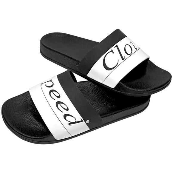 Men's Shower Sandals Open Toe Soft Slide House Slipper for Indoor & Outdoor