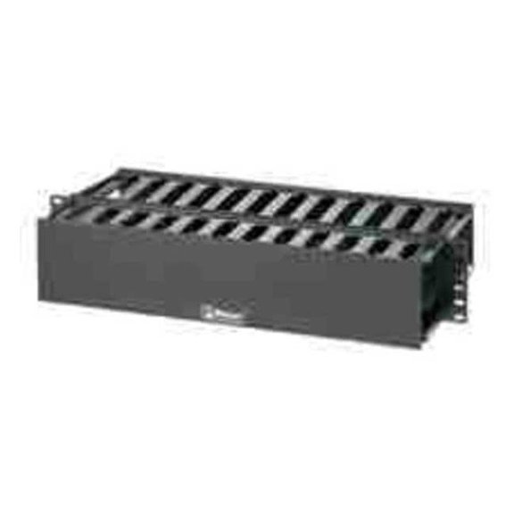 Panduit Patchlink Horizontal Cable Manager - Rack Cable Management Kit (horizontal) - Black - 2u - 19"