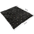 thumbnail image 2 of Black Gold Star Pattern Blanket,Comfortable Soft Flannel Throw Blanket,All Season,Warm Lightweight Blankets for Sofa Bed Couch Living Room Chair,50"x60", 2 of 4