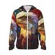 thumbnail image 1 of Balery Geometric American Bald Eagle Sudadera ligera de manga larga con capucha y protección solar UPF 50+ para hombre y mujer, ideal para pesca y running-XX-Large, 1 of 7