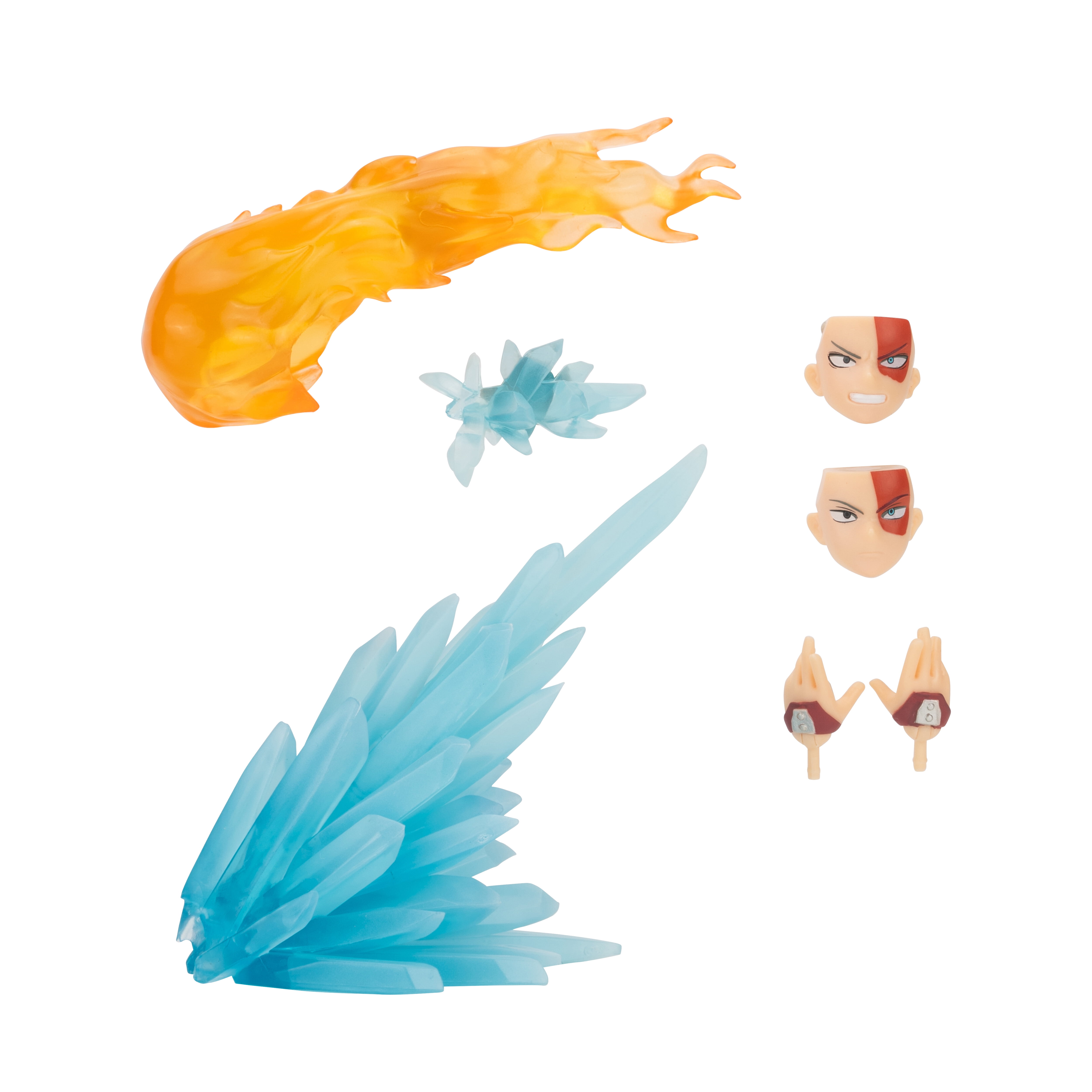 Total Anime Shoto Todoroki - 6.5 inch Figure with Swappable Faceplates, Alternate Hands, and Fire and Ice Effects