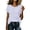Purple, variant on Qiopertar Women's Summer Striped Tops Casual Loose Round Neck Short Sleeve Tie Front Flowy Lightweight Blouse, Black 3XL