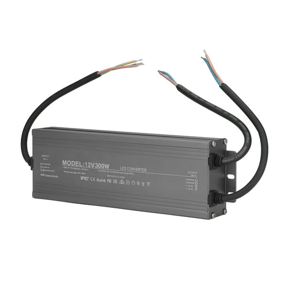 Waterproof Power Supplies, Waterproof LED Power Supply 300W Aluminum Alloy Shell Oxidation Resistant  For Barrier Tube 12V 25A