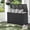 Black, variant on 120 Gallon Outdoor Storage Box, Large Wicker Deck Box, Waterproof& Weatherproof, UV-resistant Patio Organizer, Brown