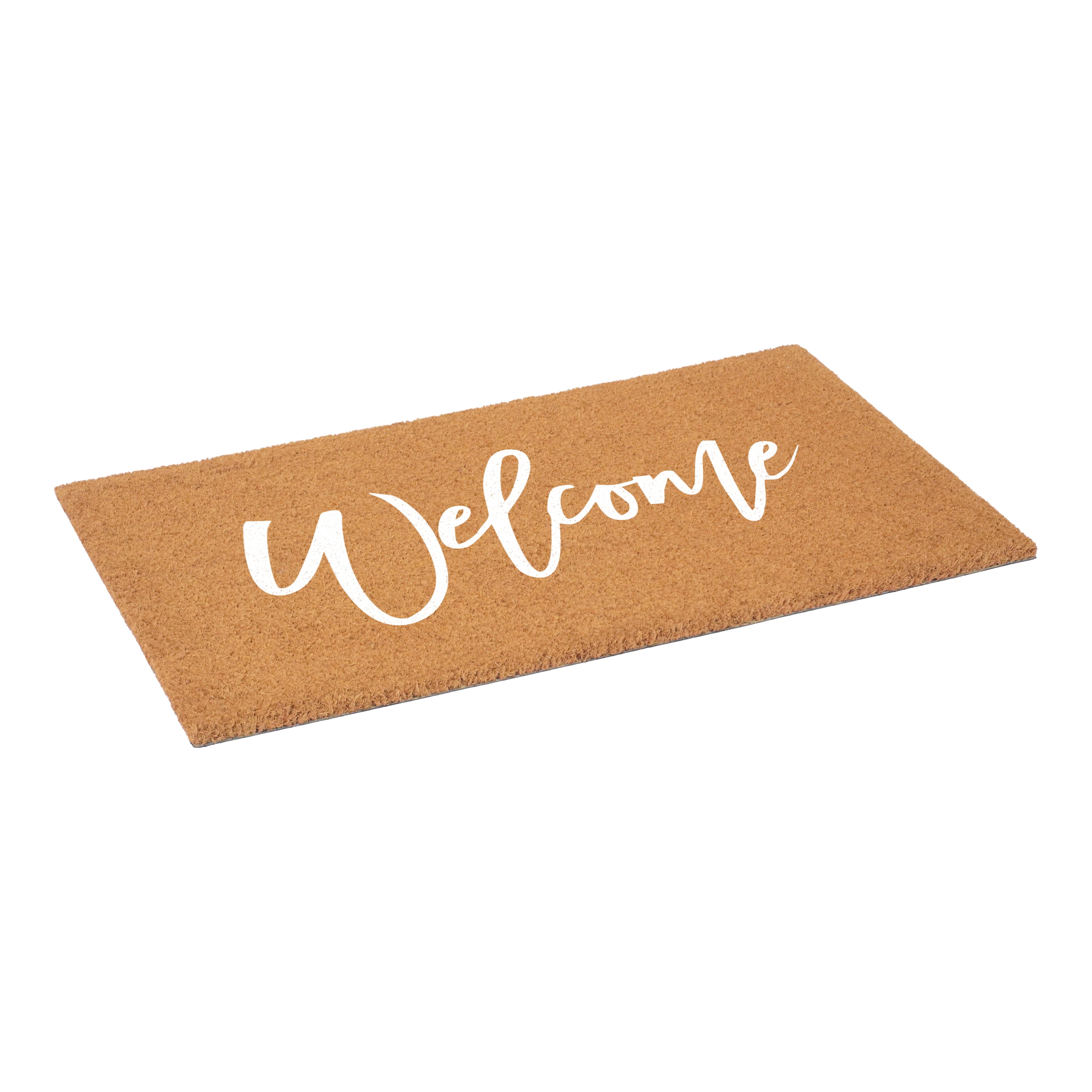 Calloway Mills 116241729 Cursive Welcome Doormat, 17" x 29", White