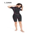 Neoprene Shortsleeved Onepiece Wetsuit for Swimming Surfing