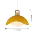 thumbnail image 4 of Kiven Plug in Pendant Light, Modern Hanging Light Fixture with Orange Iron Shade, E26 Socket Dimmable Pendant Light for Bedroom Hallway Kitchen Island, 4 of 7