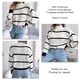 thumbnail image 3 of Striped Knitwear, Long Sleeve Easy To Match Acrylic Fibers Cropped Casual Striped Knitting Pullover For Women For Home Out ANGGREK Otros, 3 of 6