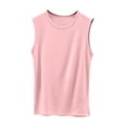 thumbnail image 2 of HBYJLZYG Women's Loose Fit Tank Top with Side Slits and Wide Straps, Soft Crew Neck Relaxed Fit Lightweight Summer Casual Sleeveless Basic Top, 2 of 9