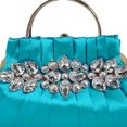 thumbnail image 2 of Bolso de mano de noche para mujer, cadena de diamantes de imitación, bandolera para fiesta de cóctel (azul), 2 of 5