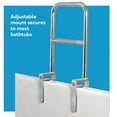 thumbnail image 2 of Carex Bathtub Grab Bar, Chrome Finish, 12" x 1" x 16", 2 of 7
