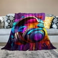 thumbnail image 2 of Chilfamy Colorful Paint Throw Blanket for Couch Sofa Bed All Seasons Lightweight Blanket 50x60in, 2 of 6