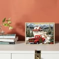 thumbnail image 3 of Nawypu  Christmas Canvas Wall Art with Wood Frames Art Works Winter Poster Prints Farmhouse Truck Tree Hanging Wall Pictures Decoration for Holiday Living Room Bedroom Bathroom, 3 of 4
