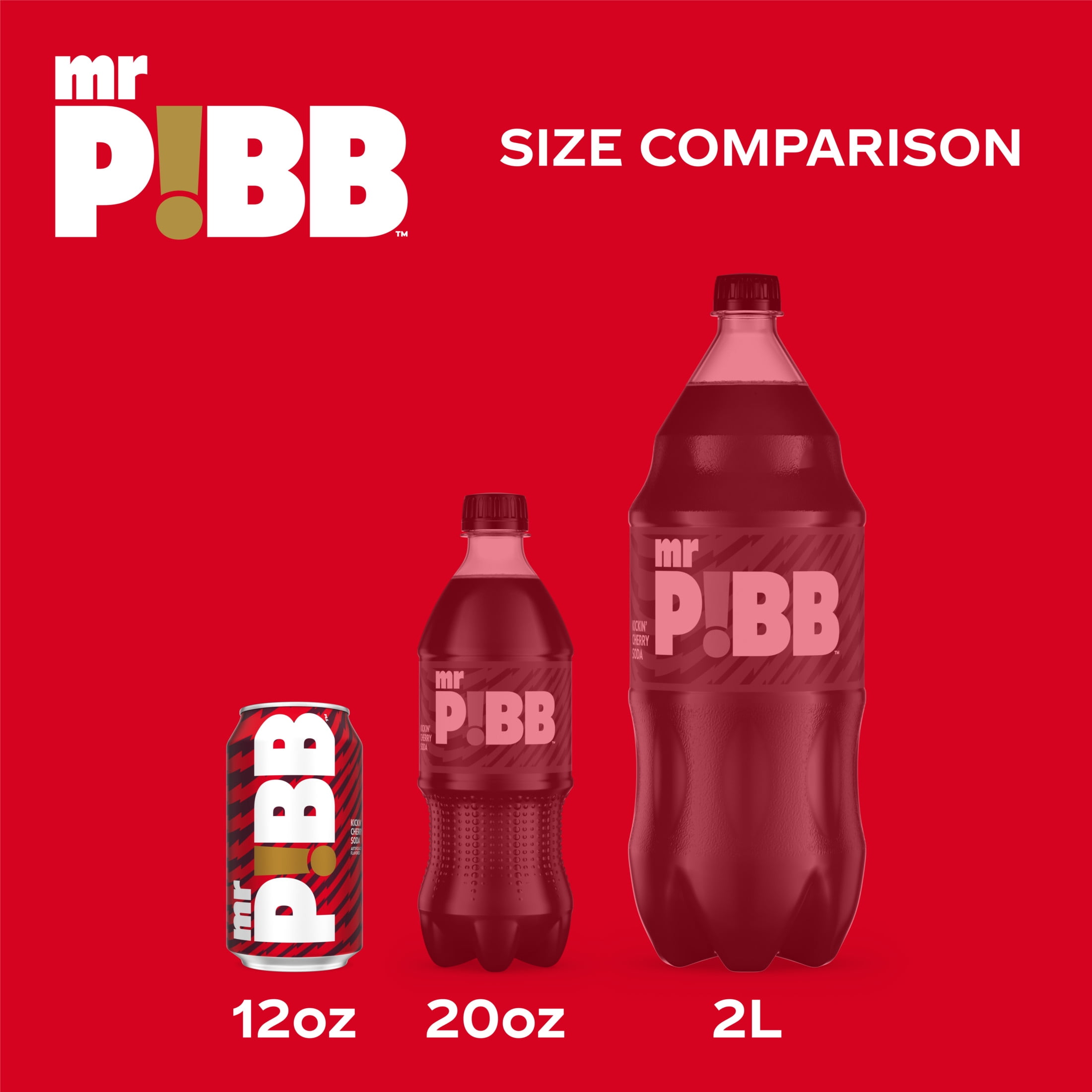 Mr. Pibb Cherry Soda Pop Fridge Pack Cans, 12 fl oz, 12 Pack