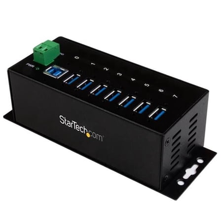 Startech  7-Port Industrial Usb 3 Hub - Esd & Surge Protection - Black