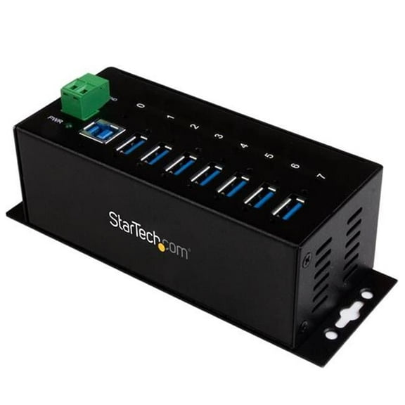 Startech  7-Port Industrial Usb 3 Hub - Esd & Surge Protection - Black