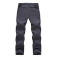 thumbnail image 4 of Taigaofy Men's Winter Fleece Lined Hiking Pants With Zip Pockets Waterproof Quick-Dry Travel Fishing Work Outdoor Pants Gray XL, 4 of 8
