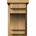 thumbnail image 2 of 8"W x 14"D x 14"H Mediterranean Rough Sawn Corbel w/Backplate, Western Red Cedar, 2 of 9