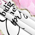 thumbnail image 5 of Pink Bible Verse Quotes Shower Curtain Marble Morden Abstract White Golden Fabric Shower Curtains Chic Bathroom Accessories 72x72 Inches, 5 of 5