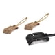 thumbnail image 4 of Wosthever 10 piezas de hebilla de cincha de cuerda elástica accesorios de senderismo al aire libre grillete fijador mosquetón Clip Web carpas Negro, 4 of 6